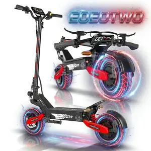 EOEOTWO J1 Adult electric scooter 1200w electric scooter foldable 11 "off-road scooter with long-distance fast adult scooter 28 miles per hour, 20/40 miles range, dual braking system, front and rear shock absorbers, and turn signal scooter