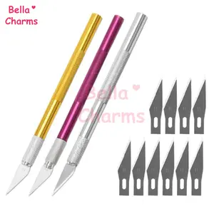 Precision Craft Knife Tool Set – Includes Carbon Steel Replacement Blades, Professional Engraving Pens for DIY Art, Paper Cutting, PCB Repair, and Model Making Projects