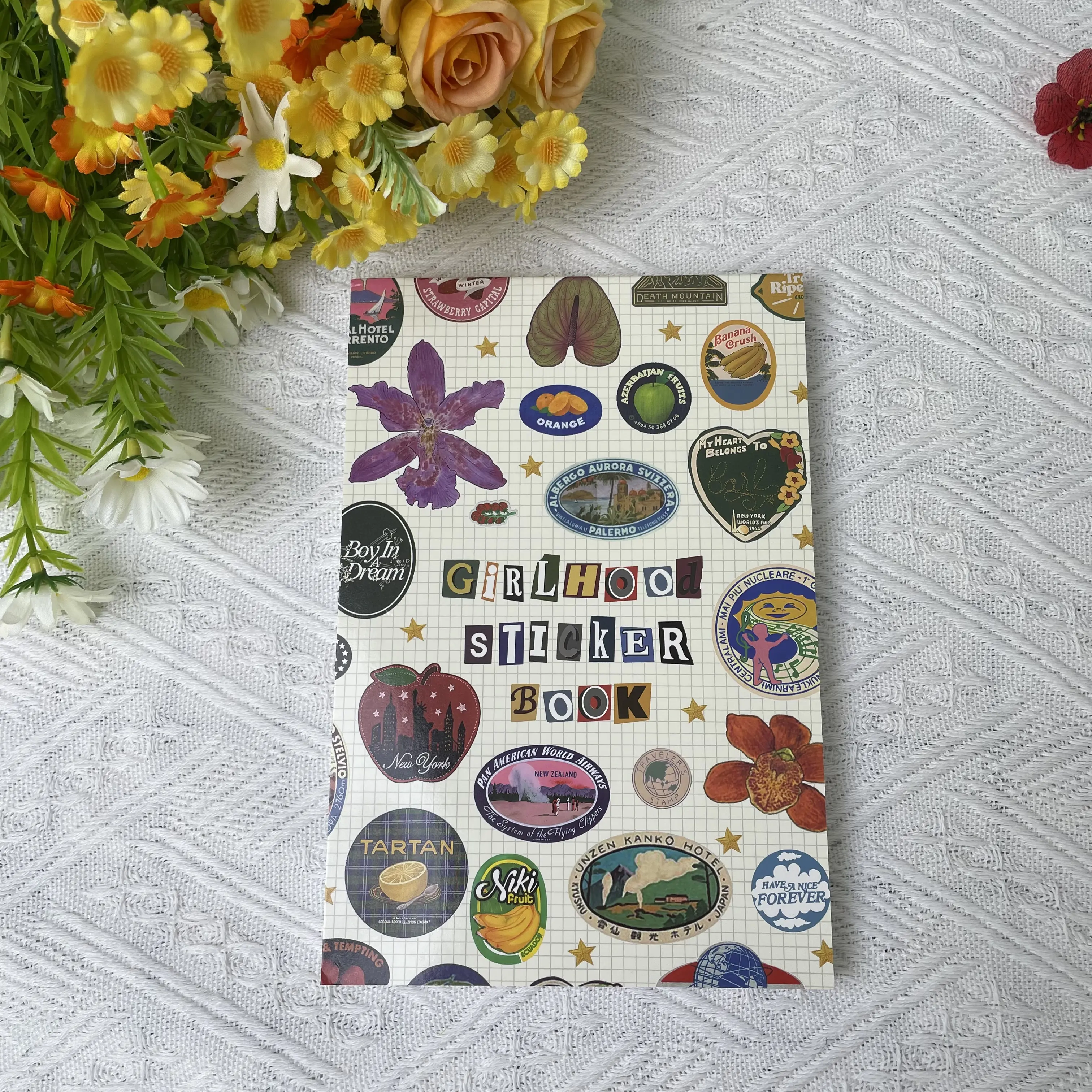 Vintage Girlhood Sticker Book, Aesthetic Decorative Stickers for Journaling Scrapbooking DIY Crafts