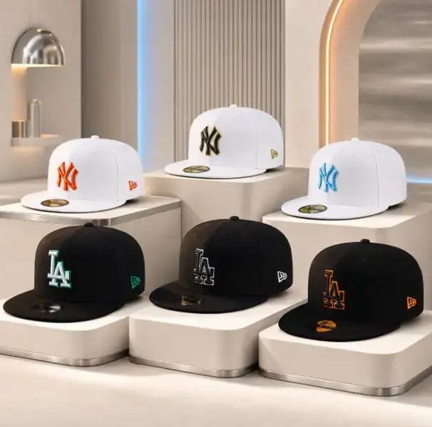 New Era 9FORTY NY MET, LA Dodgers, NY Yankees Curved Brim Baseball Hat, Red Embroidered LA Logo & Red Undervisor, MLB Streetwear Cap, Collector’s Limited Edition 2026 Urban Streetwear Gorra premium, moda urbana para hombres y mujeres