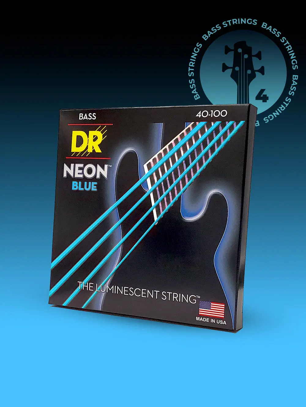 Hi-Def NEON™ Color Coated 4-String Bass Set
