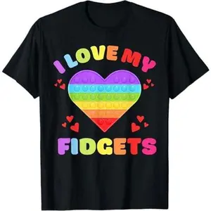 Cute Push Pop It Game Board Fidget Toy Kids Back to School T-Shirt