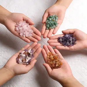 Natural Crystal Chips Bulk Healing Stones for Reiki Meditation, Chakra Balancing, Vase Filler, Succulent & Aquarium Decor, DIY Resin Art Jewelry Making