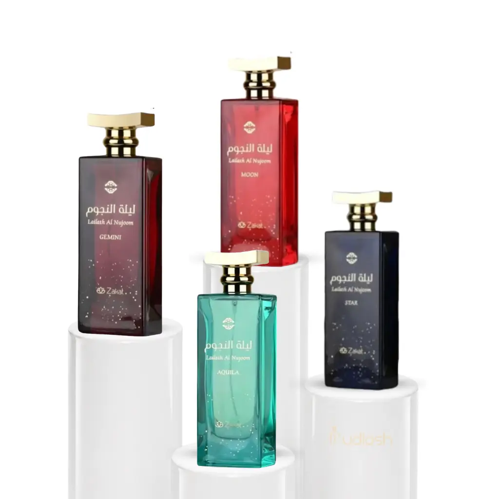 Zakat Parfums | Lailath Al Nujoom | Moon + Gemini + Aquila + Star | Eau De Parfum | Unisex Fragrance | 100 ML | Lemon - Rose & Leather Notes
