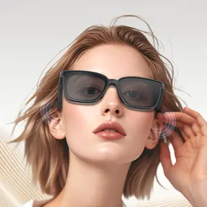 bluetooth glasses Generic Smart Glasses Bluetooth Audio Sunglasses for Men Women with Built-in Mic & Speakers,UV400 Polarized Sunglasses Lenses, Voice Assistant, HD Calling, Open Ear Sound Sunglasses