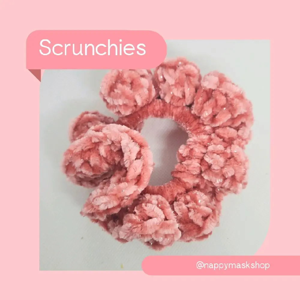 Handmade Crochet Scrunchies