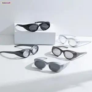 Steampunk Futuristic Sunglasses for Men and Women, Unique Sport Sunglasses with UV Protection, Lightweight Outdoor Shades for Cycling, Festival, Street Style and Daily Wear