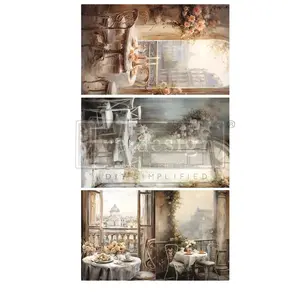 Redesign with Prima Decoupage Decor Tissue Paper Pack - What a view - 3 sheets, 19.5"x30" each  paper