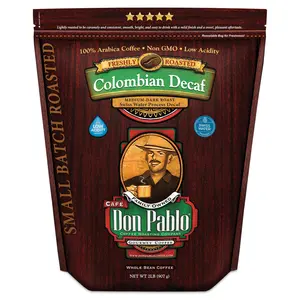 Don Pablo Colombian Swiss Water Decaf Coffee - 100% Arabica Coffee, Medium Roast, Whole Bean Beverage Natural
