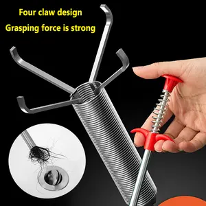 60cm 90cm 160cm 200cm Spring Pipe Dredging Tools, Drain Snake, Drain Cleaner Sticks Clog Remover Cleaning Household for KitchenBending sink tool Efficient Solution for Unclogging and Maintaining Smooth Flow in Pipes