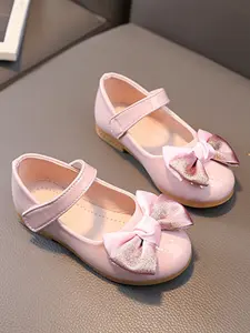 New Girl's Leather Shoes, Performance Princess Shoes, Cute Soft Sole Single Shoe, Baby Princess Shoes, Bow Tie Flat Shoes, Girly