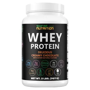 SHIFAA NUTRITION Halal Creamy Chocolate Whey Protein Powder - BCAAs & Glutamine - Keto-Friendly, Gluten Free, Non-GMO
