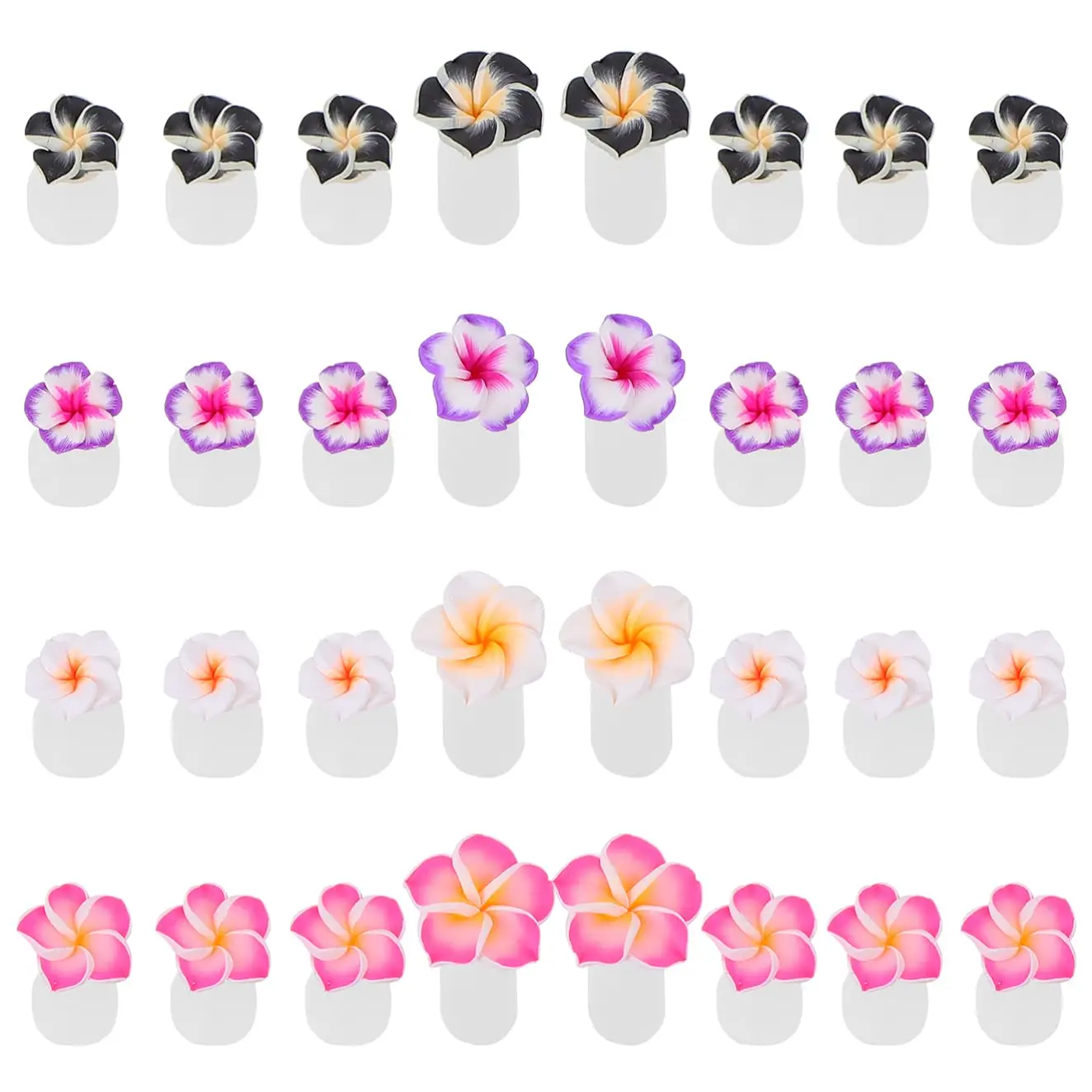 32-Pcs Silicone Flower Toe Separator Set - Soft Nail Care Dividers for Manicure & Pedicure Art, Easy Polish Application, Reusable Comfortable Tool