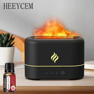 Flame Design Air Aromatherapy Humidifier, Quiet Operation Essential Oil Diffuser with Timer Design, Suitable for Home, Office, Yoga, Aromatherapy Diffusers