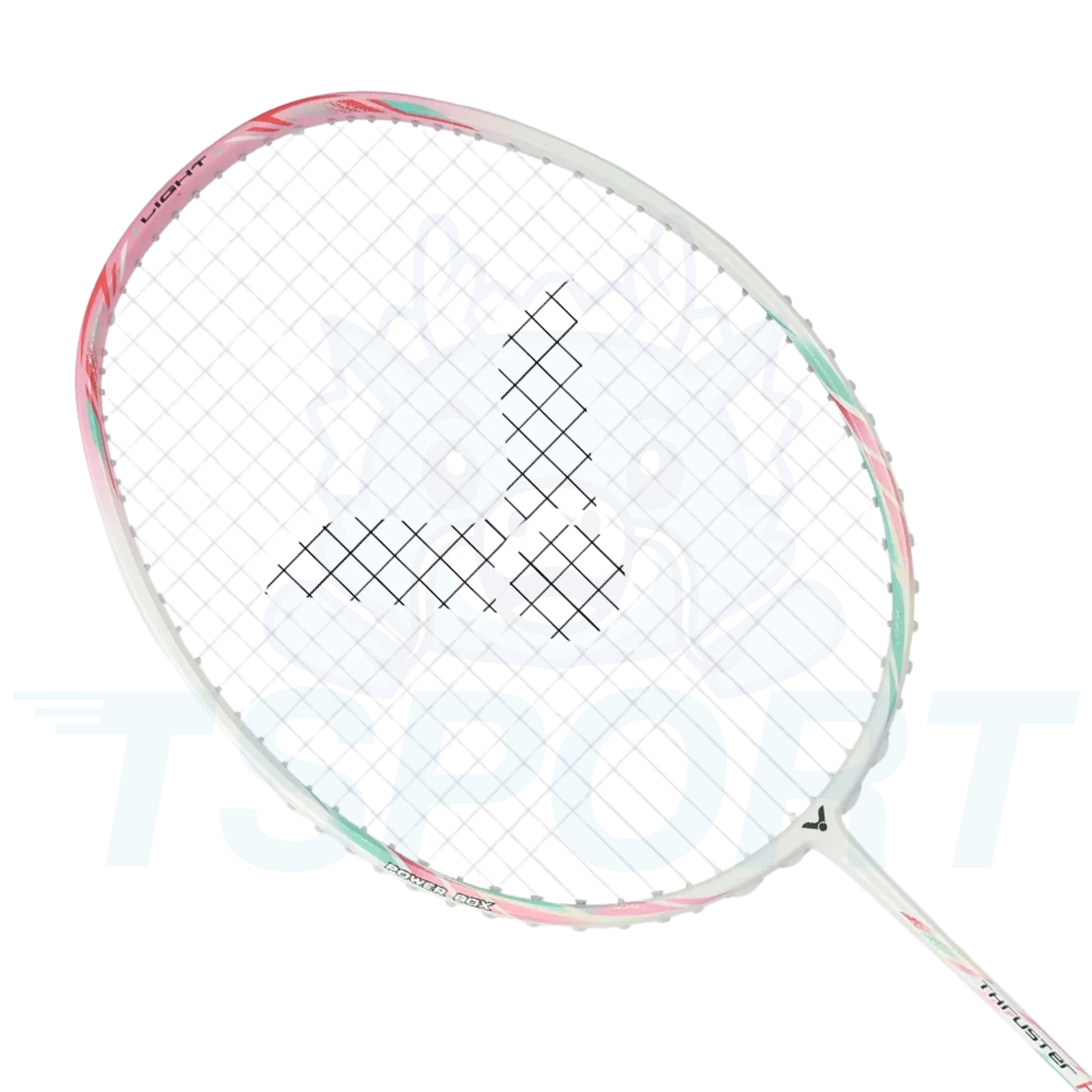 Victor Thruster Hammer Light Extra TK-HMRL-EX Badminton Racket - Bright White / Bud Green - PreStrung