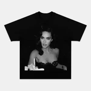 MEGAN FOX GRAPHIC TEE, Unisex Cotton T-Shirt, Menswear, Womenswear