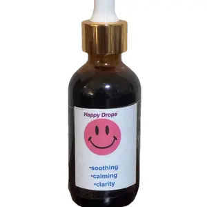 Happy Drops Tincture for Clarity Focus Mood Stabilization General Wellness Soothing Calming Clarity Healthcare Dietary Supplement Vitamin