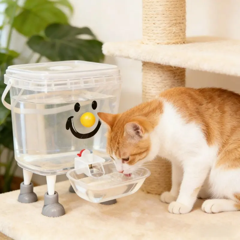 Automatic Pet Water Dispenser, 3L Capacity, No Battery or Plug Needed, Easy Clean Waterproof, Indoor Outdoor Use, Dopamine Inspired Design, Automatic Water Feeder, Automatic Water Bowl
