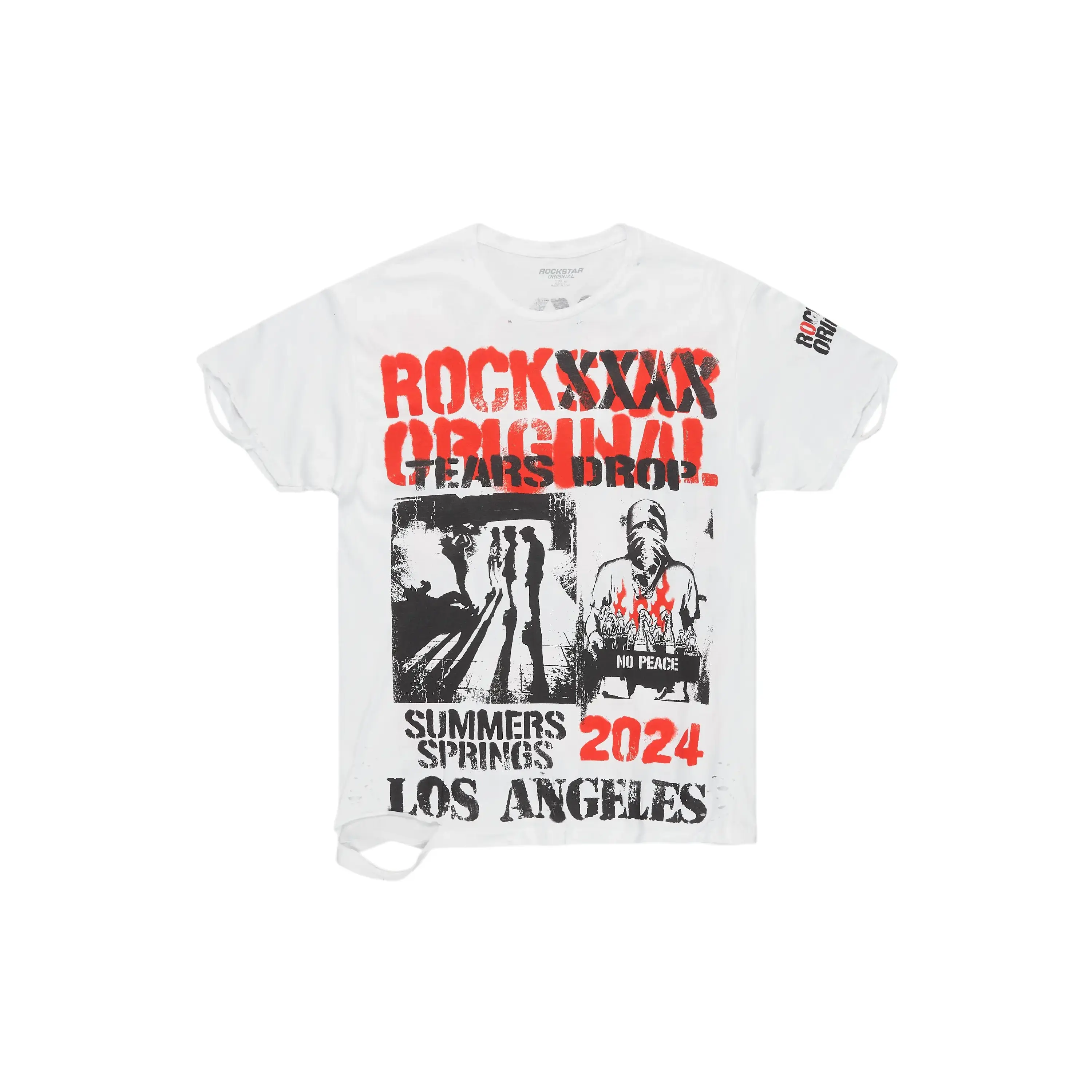 Omer White Oversized Graphic T-Shirt
