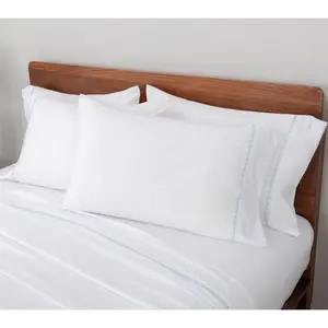 Berkshire Eyelet Embroidered Heritage Wash Sheet Set-CKing