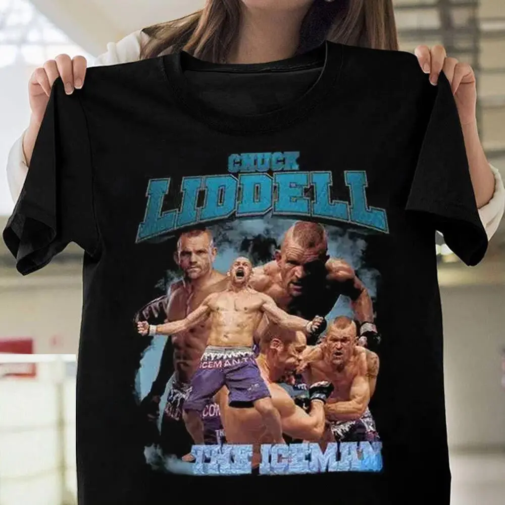 Chuck Liddell MMA Legend Graphic T Shirt With Vintage Fight Night Aesthetic HY3019