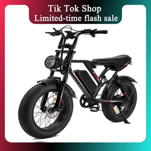 Adult Electric Bike -- 1000W Powerful Motor, 31MPH Max Speed, 20'' Fat Off-Road Tires, Dual Suspension System, 7-Speed Gears, Long-Lasting Range, App-Controlled, Ideal for Urban Commuting
