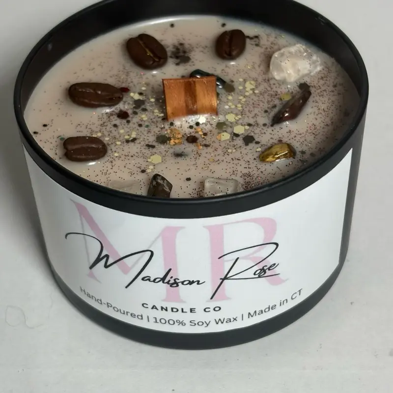 Coffee Witch Candle - Scented with Vanilla Coffee and Brown Sugar - Hand Poured 100% Soy Wax Jar