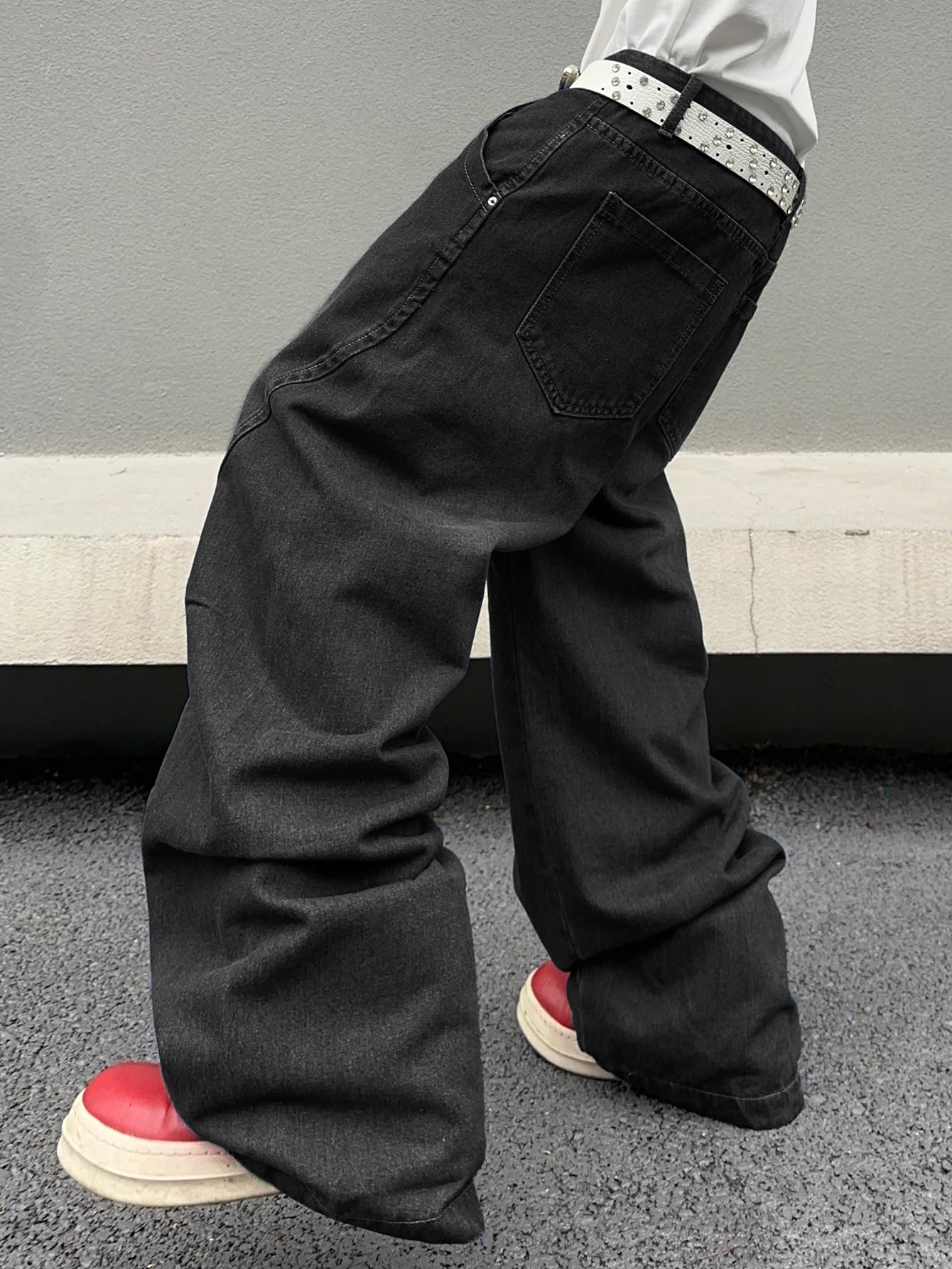 Baggy Jeans for Men with Irregular Seams, Inspired by Y2K Hip Hop Style, Featuring Wide Legs And a Casual Loose Fit, Perfect for Streetwear Pants