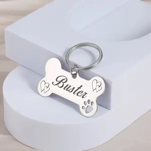 Bone Shaped Nameplate Personalized Collar Tag