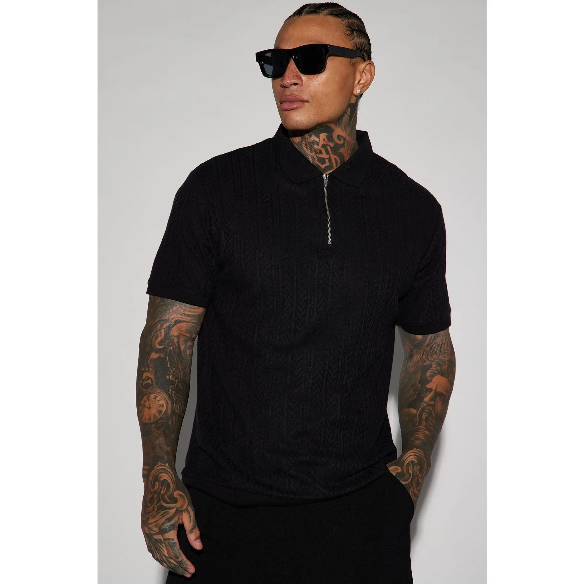 Caddie Short Sleeve Polo - Black
