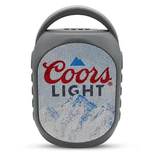 Coors Light Mini Party Speaker V2 with LED Lights, Built-In Handle, Function Buttons