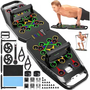 Push UP Board, Pilates Bar & Fitness Accessories, 25 in 1 Foldable Push up Bar at Home Gym, Workout Exercise Professional Push Up Strength  Equipment for Man and Women