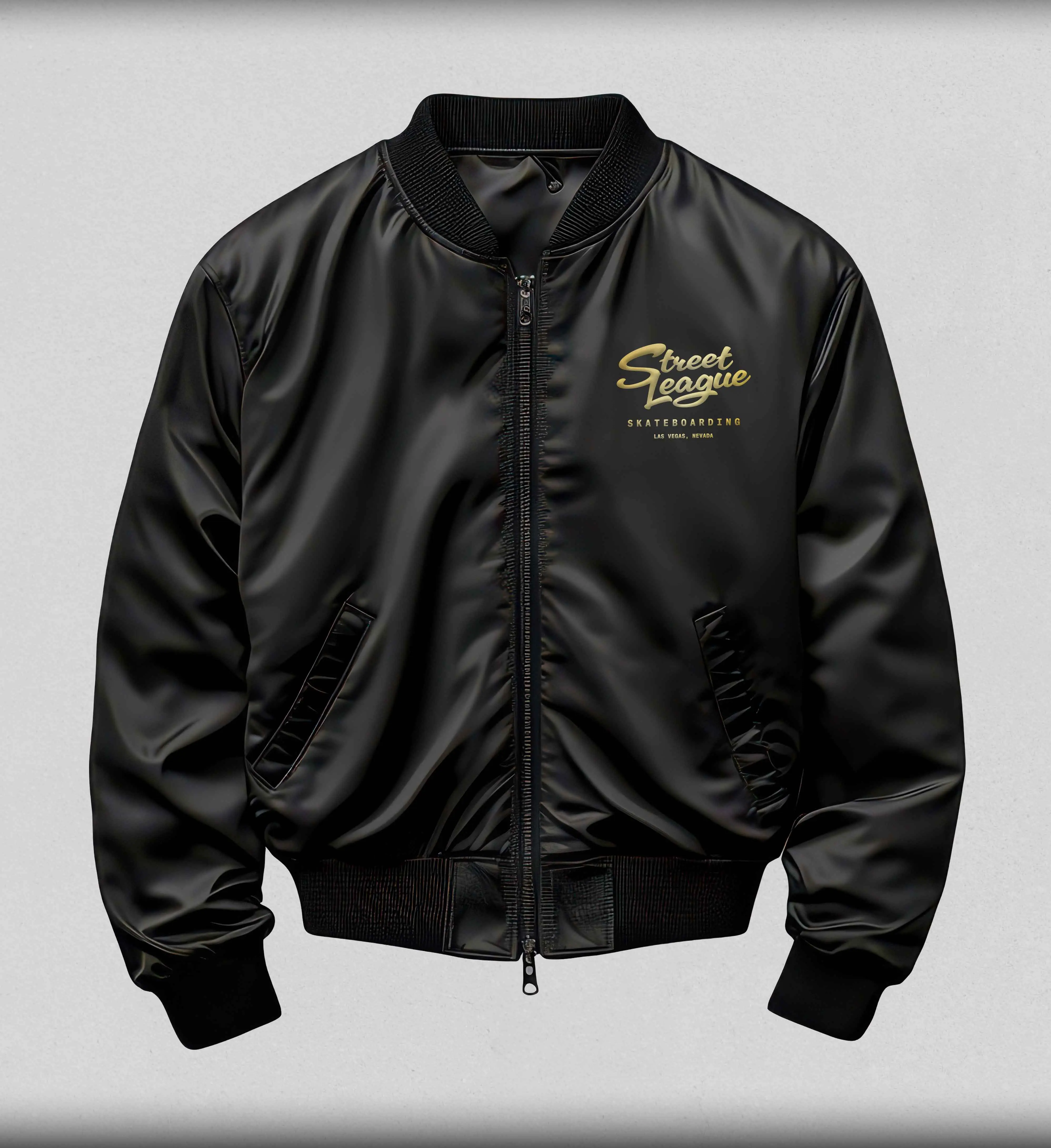 SLS Satin Bomber Jacket