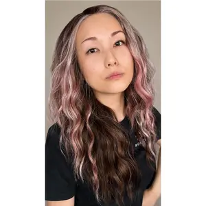 CARKIRA Jessica Cherry Mash 20-Inch 13x4 Lace Front Synthetic Wig, Glueless, Heat-Friendly with Natural Hairline, Lace Front Wig