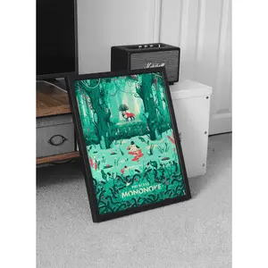 Princess Mononoke Poster, Studio Ghibli Poster Wall Art, Japanese Anime Art, Anime Fan Gift, Studio Ghibli Poster, Anime Poster Print