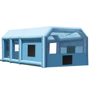 【Spotlight Day】VEVOR Inflatable Paint Booth, 23 x 13.1 x 9 ft Inflatable Spray Booth, with 750W+480W Powerful Blowers and Air Filter System, Large Motorcycle, Portable Car Paint Booth for Small Truck, Midsize SUV
