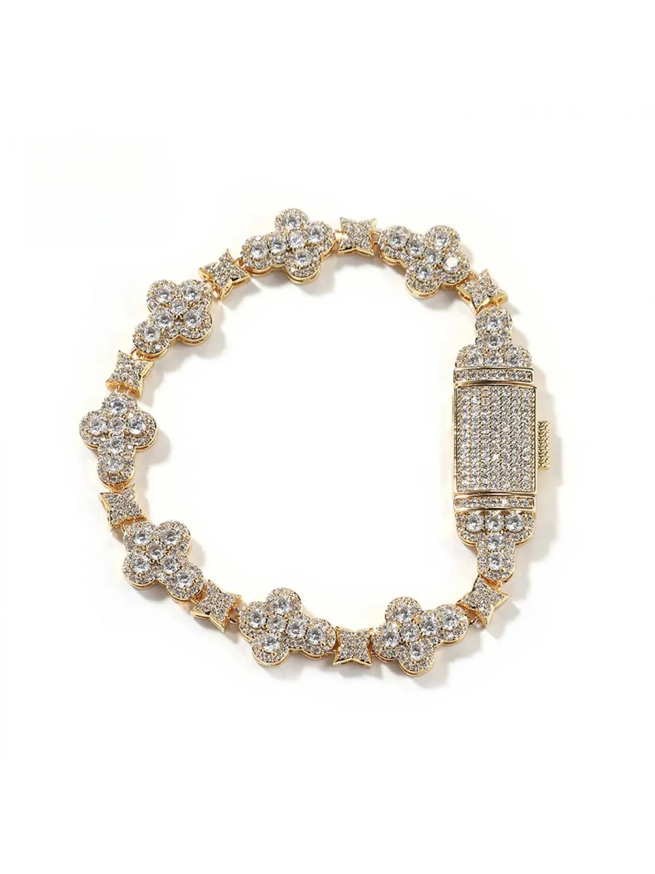 New product - Simple and fashionable cross-shaped bracelet with micro-set zirconia stones, exuding a dazzling charm as a hand accessory. Trendy jewellery accessories, Exquisite Trendy Bracelet, Fashionable Bracelet Style, Jewelry Bracelet