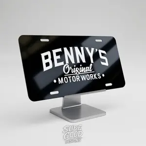 Benny's Original Motorworks Logo Plate Tag - Car Exterior Accessories Number Plates