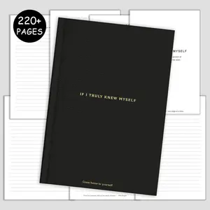 If I Truly Knew Myself Hardcover Executive Notebook - Daily Guided Journal Self Improvement Journal 220+ Pages with Guided Self-Discovery Prompts - Personal Growth Journey to Explore Identity & Document the Path Back to Your Authentic Self