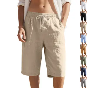 Men's Casual Linen Henley Shirt Short Sleeve Summer Beach Yoga Tee