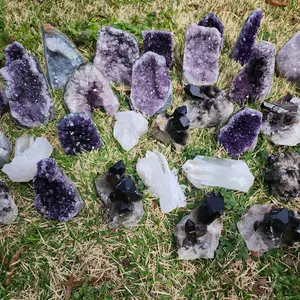 Gemstone Cluster Flash Sale 1pc - Pick your Own Amethyst Quartz Smoky