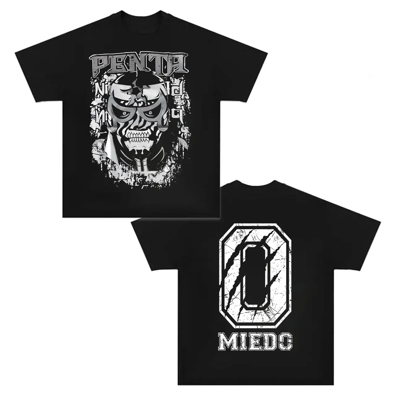 Penta Jr. Lucha Libre T-Shirt - 2-Sided Premium Wrestling Graphic Tee with Iconic Design, Perfect for Fans & Collectors of Lucha Culture