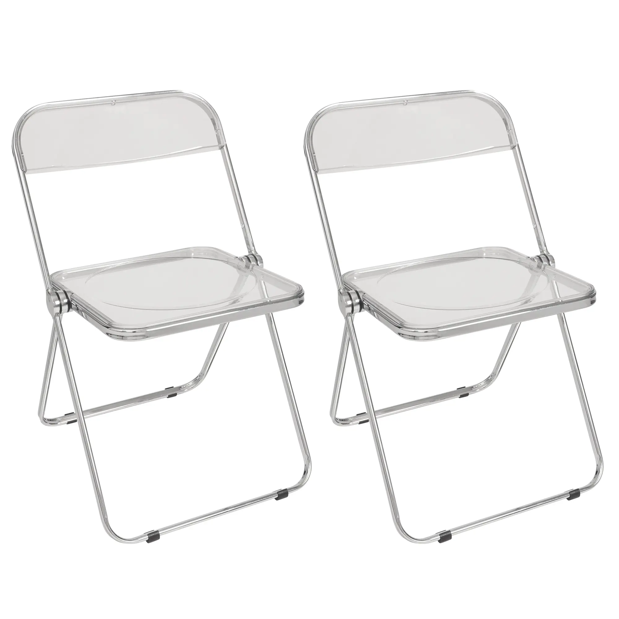 Luxury Modern Folding Chairs, Indoor Clear Folding Chair, lightweight folding chair with Metal Frame