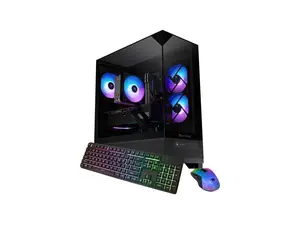 iBUYPOWER Element SE Gaming PC Desktop Computer AMD Ryzen 5 5500 CPU, AMD Radeon RX 6500XT 4GB GPU, 16GB DDR4 Non-RGB RAM, 1TB NVMe SSD, Windows 11 Home, Keyboard, Mouse - Black