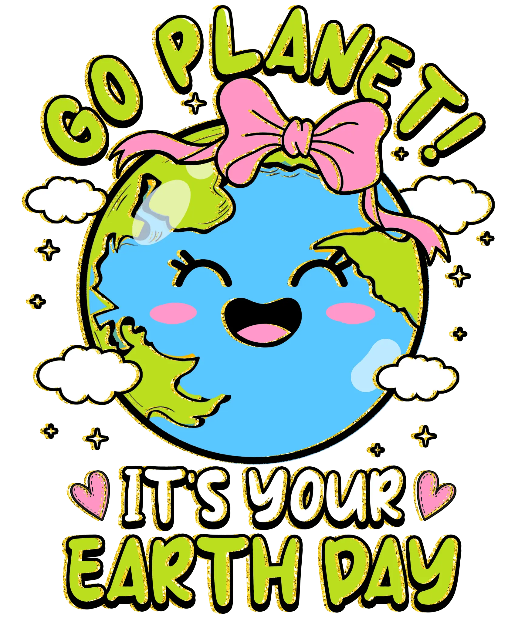 Go Planet Bow DTF Transfer