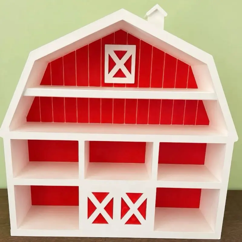 3D-Printed Barn Shelf, Home Organizer Storage Rack for Shelving & Storage Needs