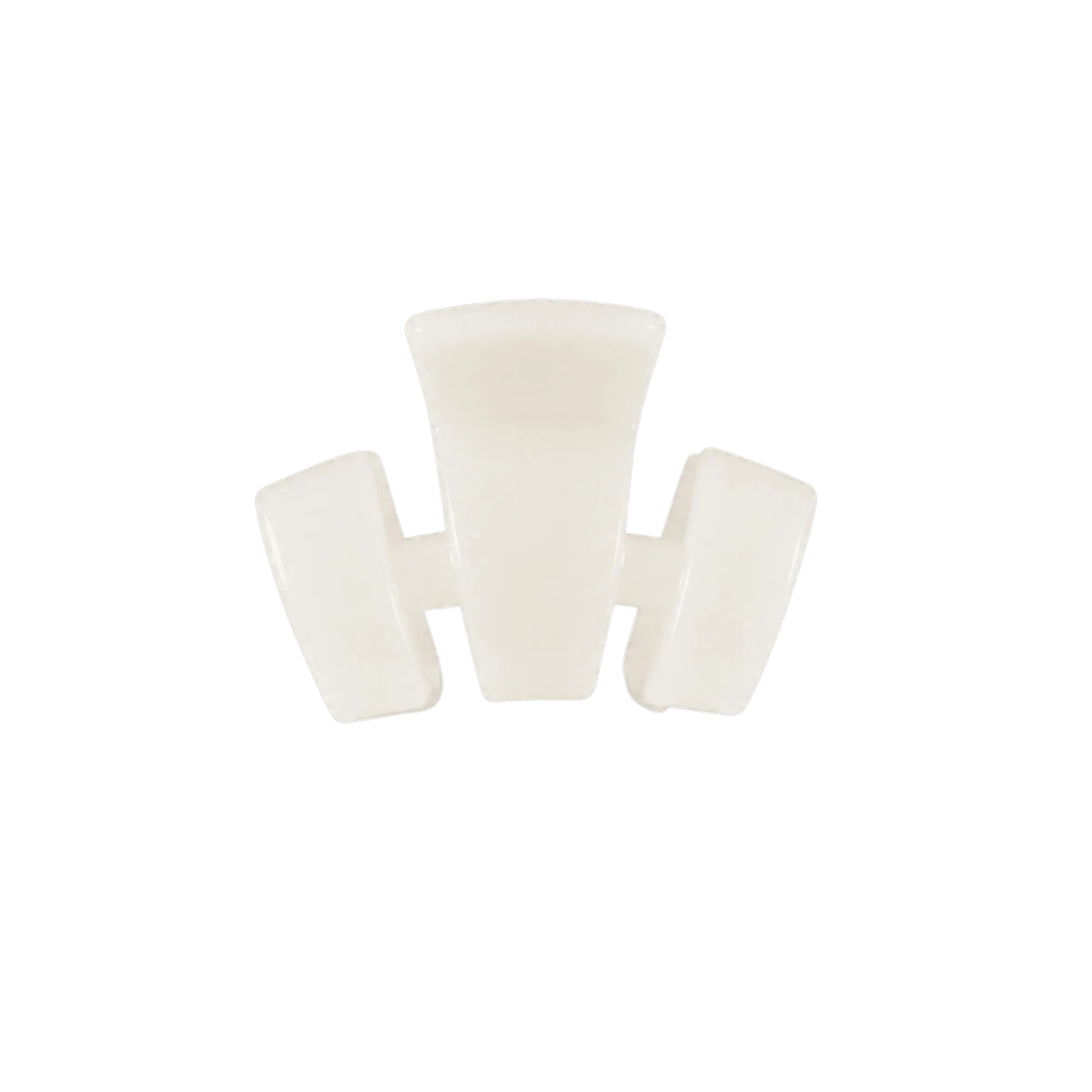 Classic Coconut White Petite Claw Clip