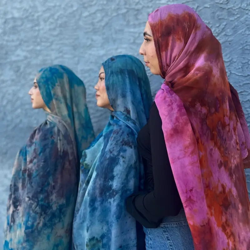 Modal hand dyed prints in MAGMA, ICE, & EARTH
