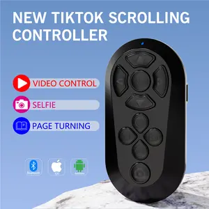 ZOZVO Bluetooth Remote Control Scrolling TikTok Fingertip Wireless Scroll | E-book and Kindle app Page Turn | Camera and Video Remote Control | Adjustable Focus for Photography | Continuous Liking | Unisex Wearable Multi-functional Device