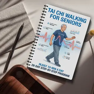 1 Tai Chi Walking Program: A 28-day Healthy program designed for the elderly | Daily 10-minute exercises, progressive, illustrated movements to improve balance and overcome fear of falling | Spiral binding, paper Daily Guided Journal